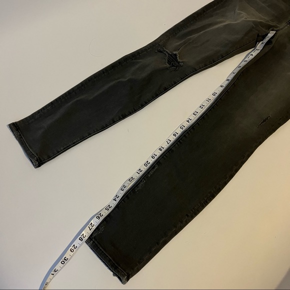 MOTHER Women's Skinny Jeans in Dark Gray - Picture 7 of 8